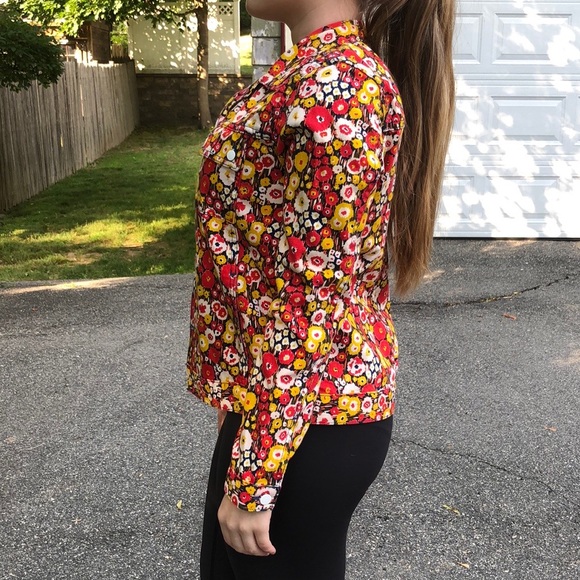 Kate Spade Saturday Floral Printed Jean Jacket - Picture 2 of 6